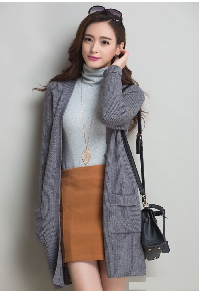 Những cách phối đồ với áo khoác len cardigan nữ đẹp nhất sakurafashion vn